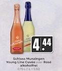 Young Line Cuvée oder Rosé alkoholfrei Angebote von Schloss Munzingen bei Hieber Freiburg für 4,44 €