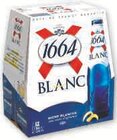 BIERE BLANCHE 5° - 1664 - Super U à Montpellier BIERE BLANCHE 5° - 1664 en promo chez Super U Montpellier à 2,40 €