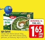 Rahm-Spinat im EDEKA Prospekt Rahm-Spinat von Iglo im aktuellen EDEKA Prospekt für 1,65 €