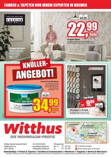 Farbe im Witthus Heimtex-Fachmarkt GmbH Prospekt "FRÜHLINGS TRENDS ZUM KNÜLLER-PREIS!" mit 16 Seiten (Bremen)