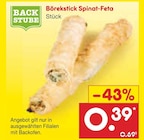 Aktuelle Feta Angebote bei Netto Marken-Discount in Wuppertal Aktuelles Börekstick Spinat-Feta Angebot bei Netto Marken-Discount in Wuppertal ab 0,39 €