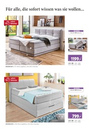 Boxspringbett im Polstermöbel Fischer Prospekt "BOXSPRING SPEZIAL" auf Seite 7