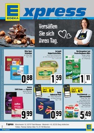 E xpress Prospekt "Versüßen Sie sich Ihren Tag" für Wolfratshausen, 4 Seiten, 25.09.2023 - 30.09.2023 E xpress Prospekt "Versüßen Sie sich Ihren Tag" für Wolfratshausen, 4 Seiten, 25.09.2023 - 30.09.2023