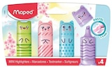 Blister carton 4 mini surligneurs Maped Pocket Pastel - Maped en promo chez Fnac Blister carton 4 mini surligneurs Maped Pocket Pastel - Maped dans le catalogue Fnac