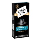 Capsules de café - CARTE NOIRE en promo chez Carrefour Bobigny à 3,09 €