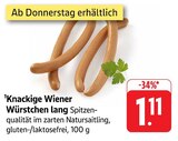Aktuelles Knackige Wiener Würstchen lang Angebot bei EDEKA in Mannheim ab 1,11 €