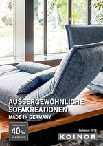 Polstermöbel Fischer Prospekt "Aussergewöhnliche Sofakreationen ", 30 Seiten, für Baiersdorf, 01.12.2019 - 08.12.2019 Polstermöbel Fischer Prospekt "Aussergewöhnliche Sofakreationen ", 30 Seiten, für Baiersdorf, 01.12.2019 - 08.12.2019