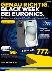 Aktueller EURONICS Prospekt mit iPhone, "GENAU RICHTIG. BLACK WEEK BEI EURONICS.", Seite 1