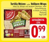 Tortilla Weizen- oder Vollkorn-Wraps Angebote von GUT&GÜNSTIG bei EDEKA Ravensburg für 0,99 €