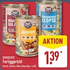 Würstchen Gulasch oder Jägertopf oder Königsberger Klopse im Angebot bei ALDI Nord in Hemer Würstchen Gulasch oder Jägertopf oder Königsberger Klopse Angebote von Speisezeit bei ALDI Nord Hemer für 1,39 €