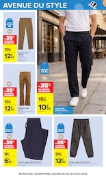 Prix et réduction Pantalon Homme dans le prospectus Carrefour en cours Offre Pantalon Homme dans le catalogue Carrefour du moment à la page 77