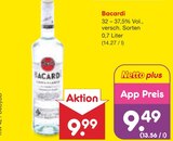 Bacardi Angebote von Bacardi bei Netto Marken-Discount Nürtingen für 9,49 €