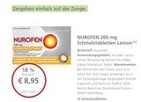 LINDA Premiumapotheke Gommern - Nurofen 200 mg Schmelztabletten Lemon Angebot im Prospekt Nurofen 200 mg Schmelztabletten Lemon bei LINDA Premiumapotheke im Gommern Prospekt für 8,95 €