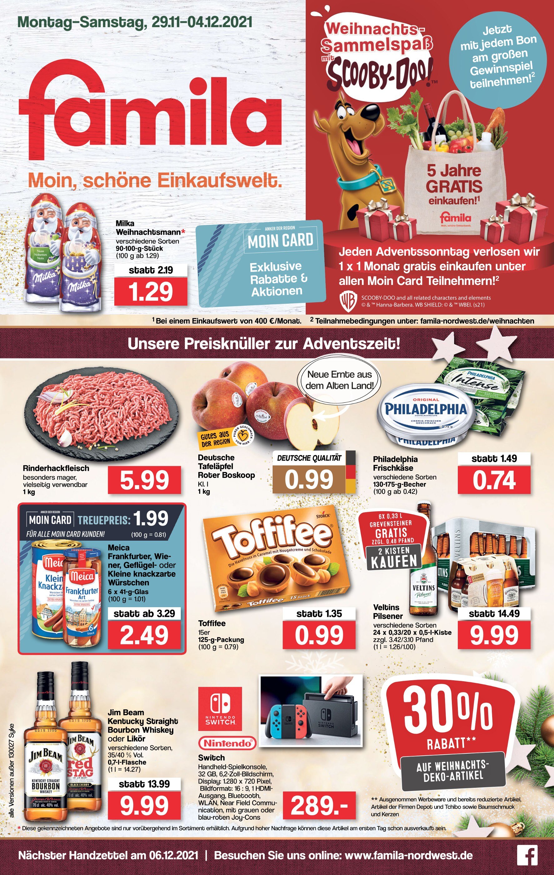 famila Nordwest Prospekt für Schiffdorf mit 42 Seiten famila Nordwest Prospekt für Schiffdorf: "Markt - Angebote", 42 Seiten, 29.11.2021 - 04.12.2021