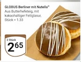 Berliner mit Nutella Angebote von GLOBUS bei GLOBUS Krefeld für 2,65 €
