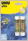 Lot de 2 bâtons de colle blanche 8,2g Gold - UHU - Intermarché à Pau Lot de 2 bâtons de colle blanche 8,2g Gold - UHU en promo chez Intermarché Pau à 1,74 €