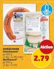 Fleischwurst Angebote von HEINZELMANN bei Penny Ulm für 2,79 €