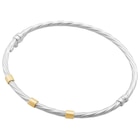 Bracelet jonc en or jaune et argent rhodié - E.Leclerc Bracelet jonc en or jaune et argent rhodié à 161,00 € dans le catalogue E.Leclerc