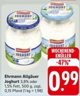 Allgäuer Joghurt 3,8% oder 1,5% Fett bei EDEKA im Magstadt Prospekt für 0,99 €