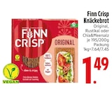 Knäckebrot Original im EDEKA Prospekt Knäckebrot Original von Finn Crisp im aktuellen EDEKA Prospekt für 1,49 €