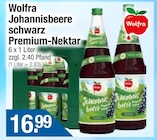 Johannisbeere schwarz Premium-Nektar im Getränke City Prospekt Johannisbeere schwarz Premium-Nektar von Wolfa im aktuellen Getränke City Prospekt für 16,99 €