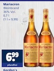 Weinbrand im Angebot bei Getränkewelt in Bocholt Weinbrand Angebote von Mariacron bei Getränkewelt Bocholt für 6,99 €