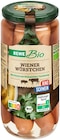 Wiener Würstchen im Angebot bei REWE in Lemgo Wiener Würstchen Angebote von REWE Bio bei REWE Lemgo für 3,49 €