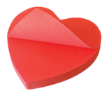 Bloc-notes cœur en promo chez Bazarland Perpignan à 1,79 €