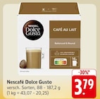 Café Au Lait Angebote von Nescafé Dolce Gusto bei E center Schwäbisch Gmünd für 3,79 €
