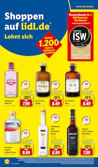 Vodka im aktuellen Lidl Prospekt (Karlsruhe) Vodka im Lidl Prospekt "LIDL LOHNT SICH" mit 64 Seiten (Karlsruhe)