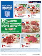 Promos Filet De Boeuf dans le catalogue "LES HALLES d'automne" de Auchan Hypermarché Filet De Boeuf en promo dans le catalogue Auchan Hypermarché à la page 5
