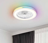 Ventilateur de plafond avec éclairage LED Sergio en PVC blanc Ø 46 cm - Seynave - Castorama à Brest Ventilateur de plafond avec éclairage LED Sergio en PVC blanc Ø 46 cm - Seynave en promo chez Castorama Brest à 116,00 €