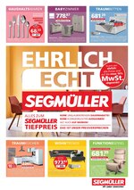 Segmüller Prospekt für München mit 12 Seiten Segmüller Prospekt für München: "Segmüller - Ehrlich Echt Segmüller", 12 Seiten, 30.06.2020 - 13.07.2020