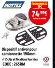 Dispositif antivol pour camionnette 190mm - Mottez dans le catalogue Screwfix