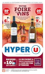 Prospectus Hyper U à Féchain, "Votre foire aux vins", 72 pages, 24/09/2024 - 06/10/2024