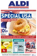 Catalogue Aldi à Paris, avec 28 pages Prospectus Aldi à Paris, "Spécial USA", 28 pages, 11/08/2020 - 17/08/2020