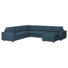 Wohnlandschaft im IKEA Prospekt 5er-Eckbettsofa mit Récamiere mit breiten Armlehnen/Hillared dunkelblau mit breiten Armlehnen/Hillared dunkelblau von VIMLE im aktuellen IKEA Prospekt für 2.599,00 €