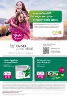 mea - meine apotheke Saarbrücken Prospekt der aktuellen Woche, gültig von 01.09.2023 bis 30.09.2023 Aktueller mea - meine apotheke Saarbrücken Prospekt "Unsere September-Angebote" mit 6 Seiten