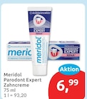 Parodont Expert Zahncreme von Meridol für 6,99 € bei budni im Angebot Parodont Expert Zahncreme von Meridol im aktuellen budni Prospekt