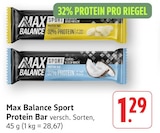 Sport Protein Bar Banane-Geschmack im Angebot bei EDEKA in Freiburg Sport Protein Bar Banane-Geschmack Angebote von Max Balance bei EDEKA Freiburg für 1,29 €