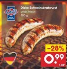 Netto Marken-Discount Straubing - Dicke Schweinsbratwurst Angebot im Prospekt Dicke Schweinsbratwurst bei Netto Marken-Discount im Straubing Prospekt für 0,99 €