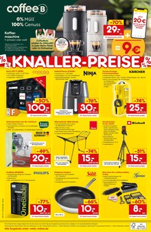 Kaffeevollautomat im Netto Marken-Discount Prospekt "Wiedereröffnung - 10% auf ALLES" mit 4 Seiten (München)