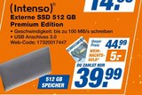 Externe SSD 512 GB Premium Edition bei expert im Hof Prospekt für 39,99 €