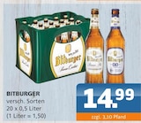 BITBURGER Angebote bei Getränke Lehmann - Getränke A-Z Panketal für 14,99 €