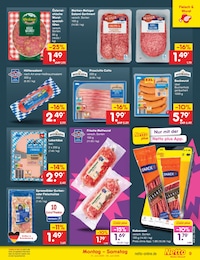 Wurstwaren Angebot & Preis im aktuellen Netto Marken-Discount Prospekt Wurstwaren Angebot im aktuellen Netto Marken-Discount Prospekt auf Seite 9
