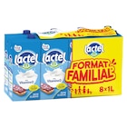 Lait U.H.T. "Format Familial" - LACTEL en promo chez Carrefour Saint-Maur-des-Fossés à 9,92 €