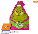 Promo Masque visage Le Grinch à 0,89 € dans le catalogue Action à Les Herbiers