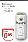 Pils Angebote von Krombacher bei GLOBUS Bensheim für 0,69 €