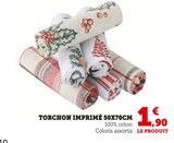 Torchon imprimé 50x70cm dans le catalogue Super U