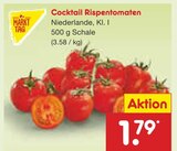 Cocktail Rispentomaten Angebote von Markttag bei Netto Marken-Discount Dinslaken für 1,79 €